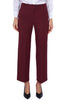 PANTALONI DONNA A SIGARETTA BORDEAUX