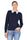 MAGLIA CON COLLETTO GIOIELLO A CONTRASTO BLU