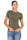 T-SHIRT SLIM CON LOGO STRASS VERDE