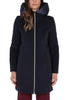 CAPPOTTO CON CAPPUCCIO IMBOTTITO BLU