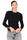 MAGLIA A COSTINE CON SPACCHI SUI POLSI NERO