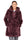 CAPPOTTO IN ECOPELLICCIA CON CAPPUCCIO BORDEAUX