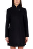 CAPPOTTO MONOPETTO CON COLLO ALTO STRUTTURATO NERO
