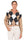 MAGLIA CON COLLETTO E FANTASIA A ROMBI BEIGE
