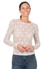 MAGLIA IN PIZZO FLOREALE AVORIO