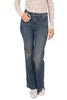 JEANS A ZAMPA CON BOTTONI DECORATIVI BLU
