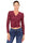 TOP DONNA IN PIZZO FLOREALE CON ARRICCIATURA BORDEAUX