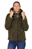 GIACCA EFFETTO TEDDY CON INTERNO IMBOTTITO VERDE MILITARE