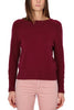 MAGLIA CON BOTTONI ORO AL POLSO BORDEAUX
