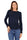 MAGLIA IN VISCOSA CON DETTAGLI IN RILIEVO BLU