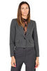 BLAZER CORTO MONOPETTO SARTORIALE GRIGIO