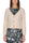 CARDIGAN FLUFFY CON GANCI GIOIELLO PANNA