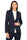 BLAZER GESSATO ELEGANTE BLU