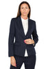 BLAZER GESSATO ELEGANTE BLU