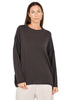 MAGLIA OVERSIZE GIROCOLLO IN LANA MERINO MARRONE