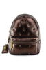 ZAINO IN PELLE METALLIZZATA BRONZO
