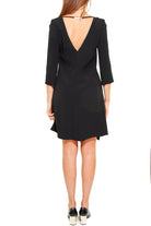 Liu Jo Black abito con volants maniche tre quarti nero