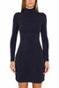 ABITO LONGUETTE DOLCEVITA IN MAGLIA BLU