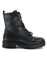 BIKER CON LACCI E ZIP NERO