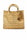 HANDBAG WITH CARVINGS AND STUDS BEIGE