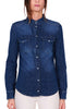 CAMICIA DONNA IN JEANS BLU