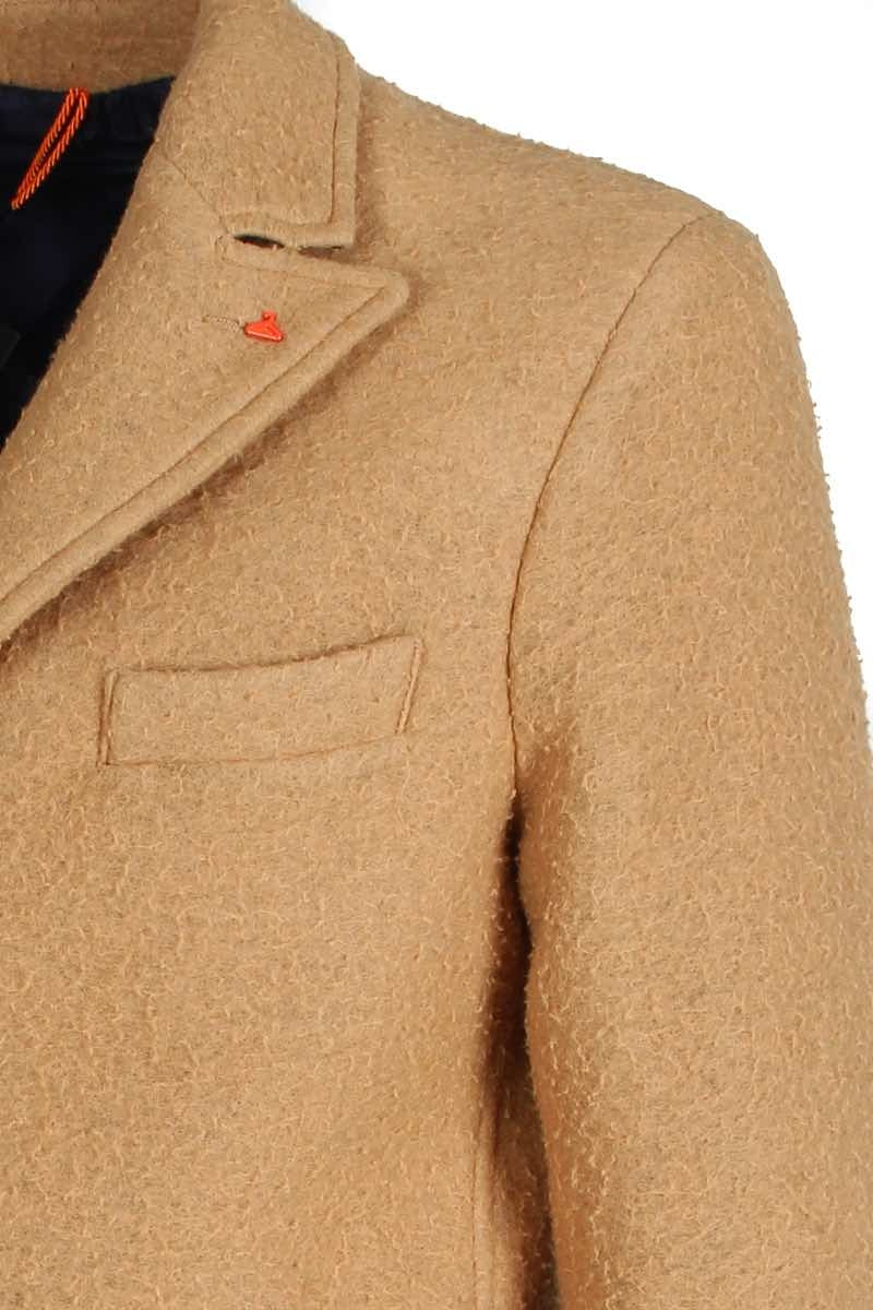 Berna cappotto corto in panno tipo casentino cammello