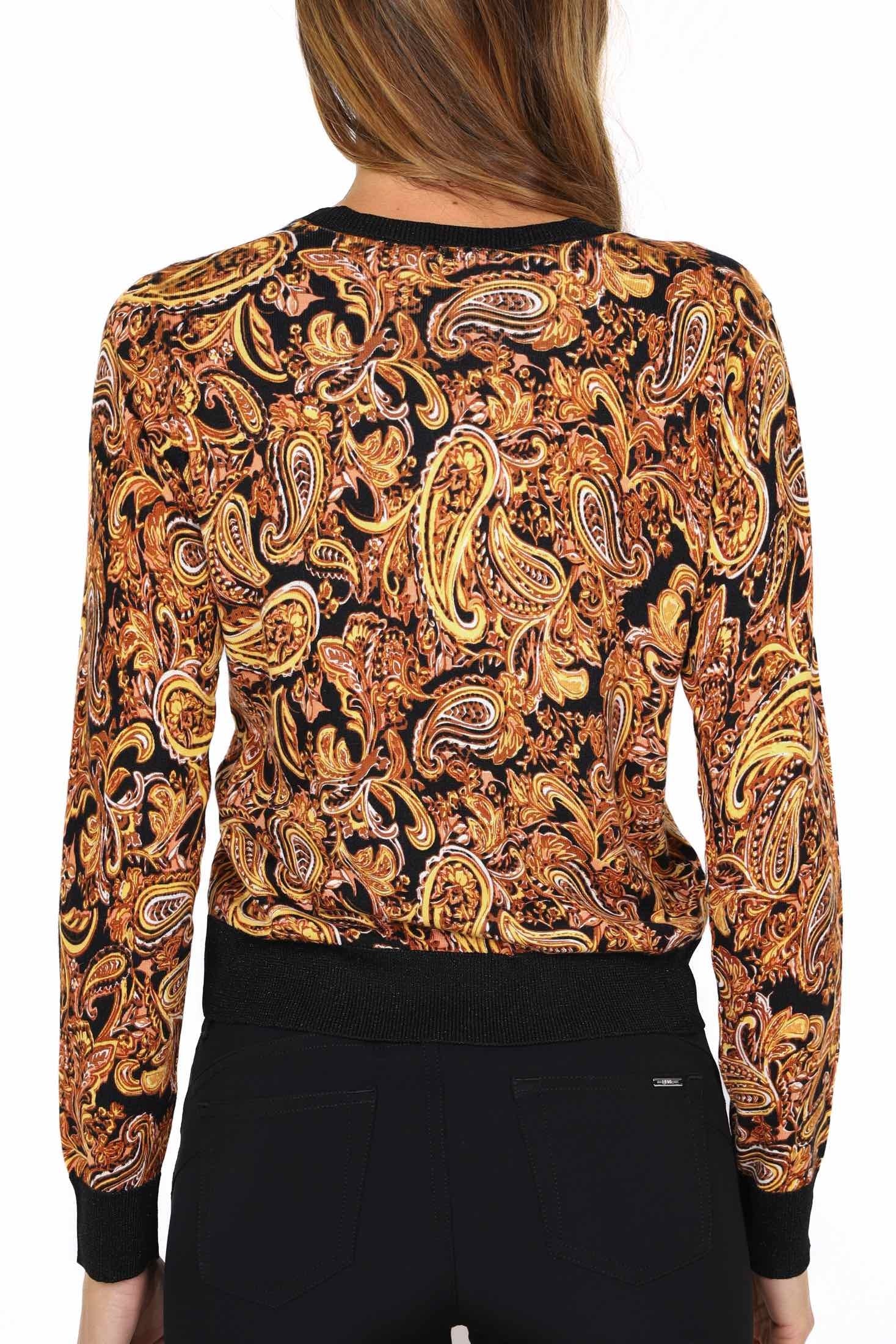 Liu Jo White cardigan con stampa fantasia