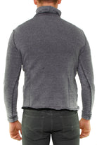 Guess Uomo dolcevita in felpa delave' con logo grigio