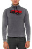 DELAVE' SWEATSHIRT TURTLENECK WITH GREY LOGO