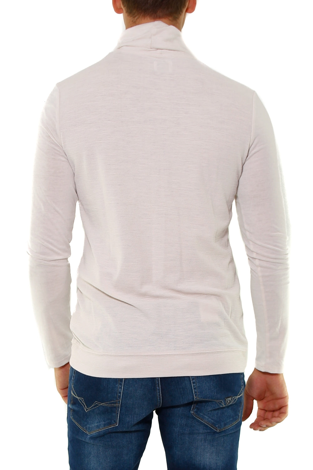 Guess Uomo dolcevita in jersey lavorazione piquet beige