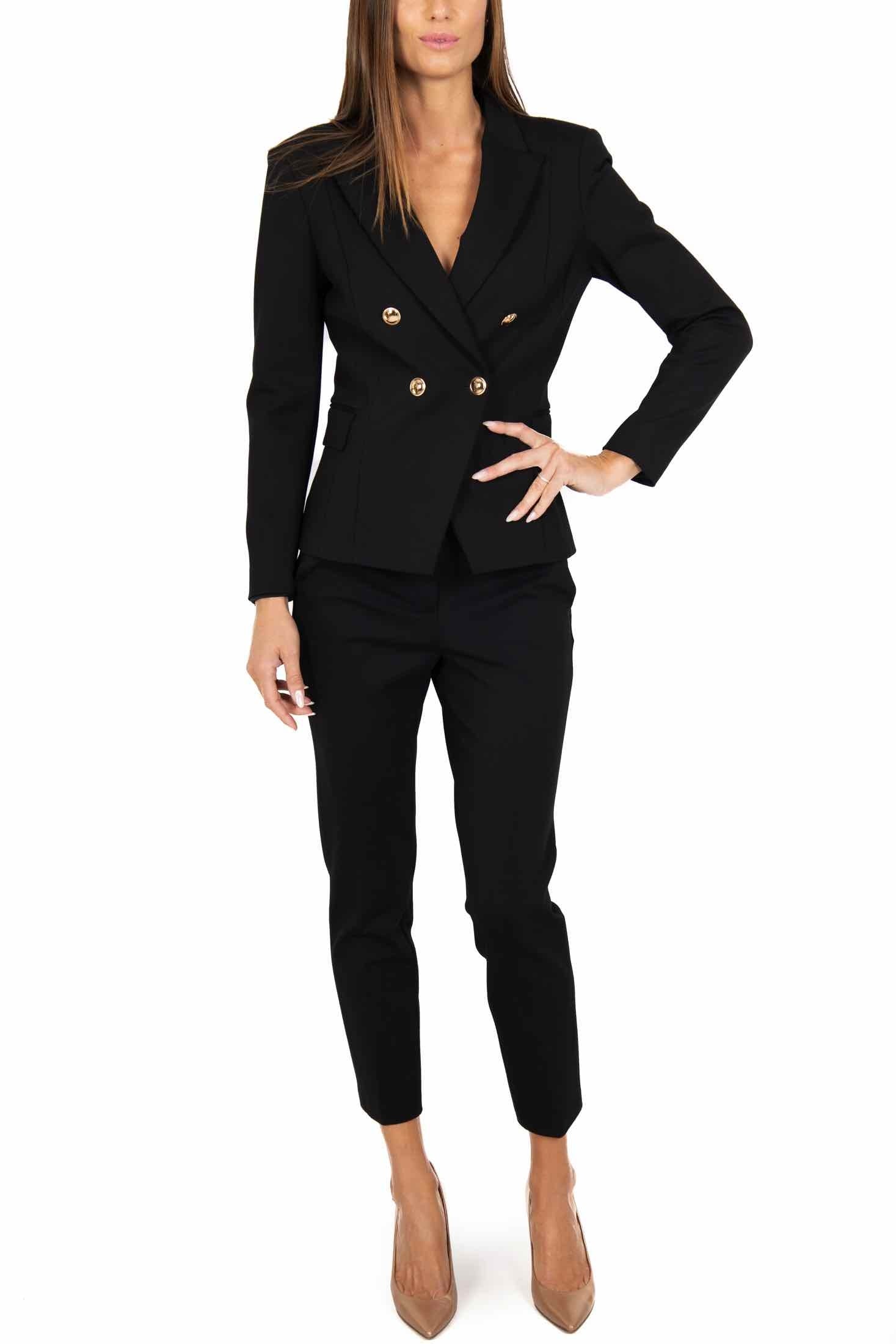 Liu Jo Black giacca blazer doppiopetto nero