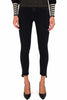 JEANS SKINNY CON ORLO SFRANGIATO IN DENIM NERO