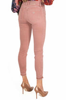 Guess Donna jeans skinny con orlo sfrangiato rosa