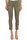 JEANS SKINNY IN GABARDINE DI COTONE CON RICAMO VERDE