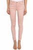 SKINNY JEANS IN PINK COTTON POPLIN