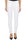 JEANS SKINNY IN VELLUTO LISCIO BIANCO