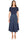 ABITO MIDI CON CINTURA IN VITA BLU
