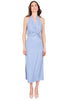 ABITO MIDI CON NODO AZZURRO