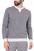 MAGLIA UOMO GIROCOLLO MISTO CASHMERE GRIGIO