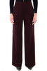 PANTALONE A ZAMPA IN TESSUTO PUNTO STOFFA BORDEAUX