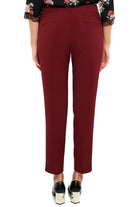 Liu Jo Black pantalone alla caviglia tessuto stretch bordeaux