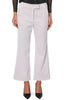 PANTALONE CROPPED A PALAZZO IN VELLUTO BURRO