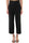 PANTALONE ELEGANTE VITA ALTA CON INSERTI DI RASO NERO