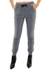 PANTALONE JOGGER IN LUREX GRIGIO