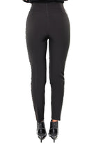 Kocca pantalone vita alta con banda tulle e catena nero