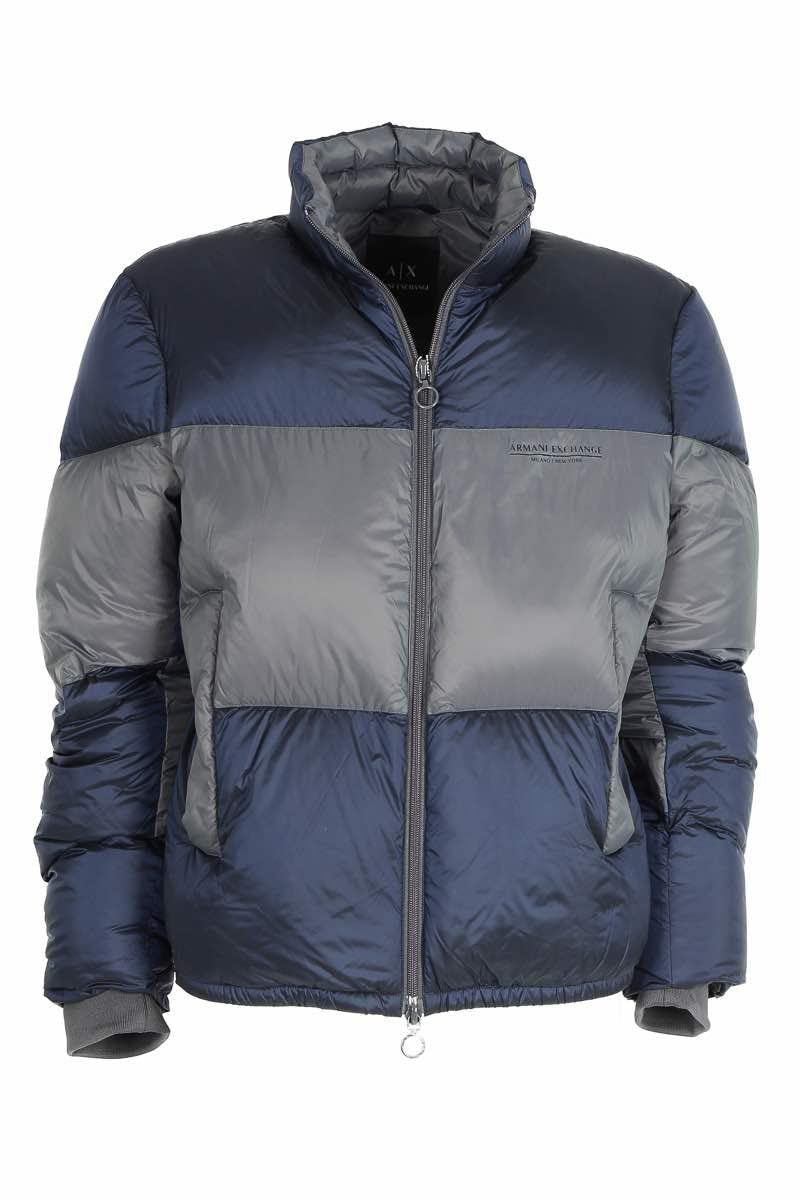 Ax Uomo piumino corto bicolor blu