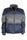 SHORT BICOLOR BLUE DOWN JACKET