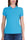 WOMEN'S SHORT-SLEEVED POLO SHIRT IN TURQUOISE STRETCH PIQUET