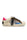 WOMEN'S SNEAKERS LEATHER ANIMALIER AND GLITTER DETAILS WHITE
