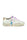 WOMEN'S SNEAKERS LEATHER LAMINATED AND GLITTER DETAILS WHITE